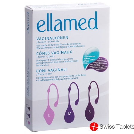 ellamed Vaginal 3 forms / 3 3 unit weights