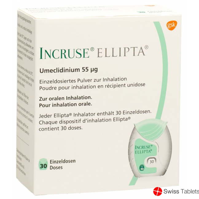 Incruse Ellipta Inh PLV 55 mcg 30 doses buy online