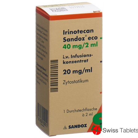 Irinotecan Sandoz eco Inf Konz 40 mg / 2 ml 2 ml Durchstf