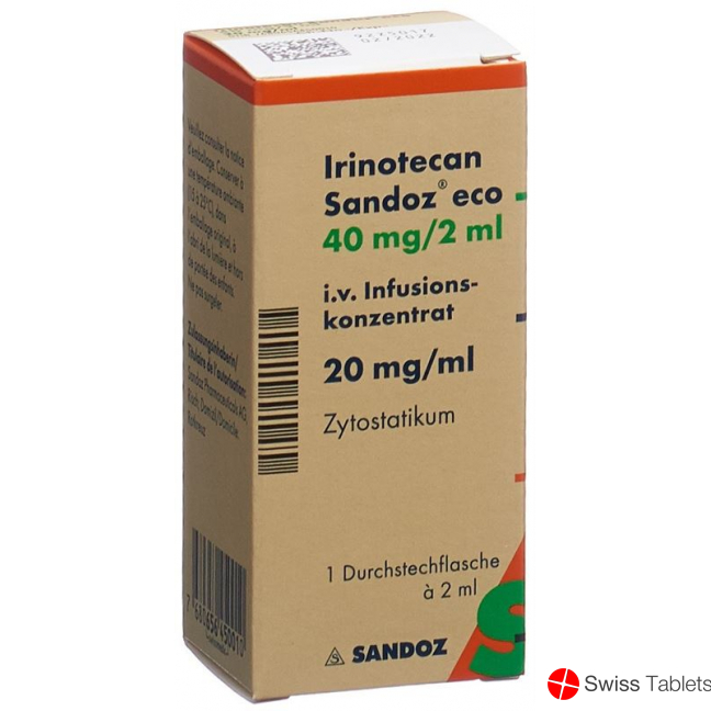 Irinotecan Sandoz eco Inf Konz 40 mg / 2 ml 2 ml Durchstf