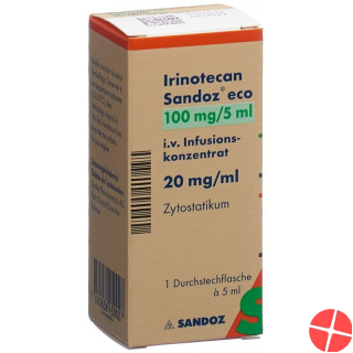 Irinotecan Sandoz eco Inf Konz 100 mg / 5ml Durchstf 5 ml
