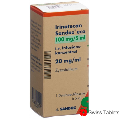 Irinotecan Sandoz eco Inf Konz 100 mg / 5ml Durchstf 5 ml