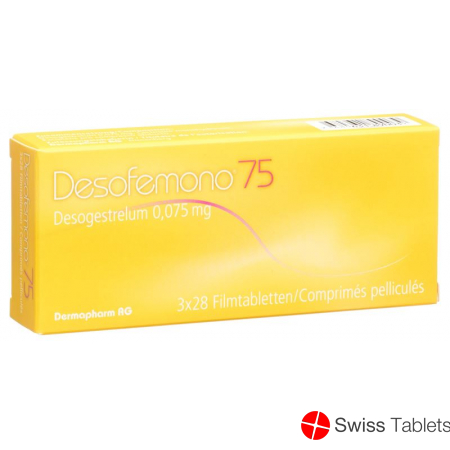 Desofemono Filmtabl 0.075 mg 3 x 28 pcs Desofemono Filmtabl 0.075 mg 3 x 28 pcs
