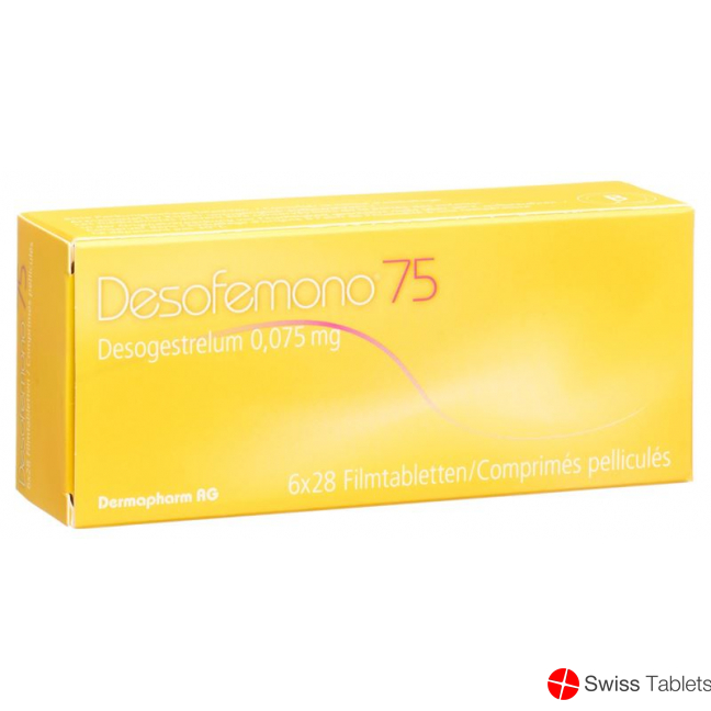 Desofemono Filmtabl 0.075 mg 6 x 28 pcs Desofemono Filmtabl 0.075 mg 6 x 28 pcs