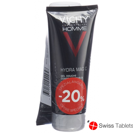 Vichy Homme Duo Shower Gel Hydra Mag C 2x 200ml buy online