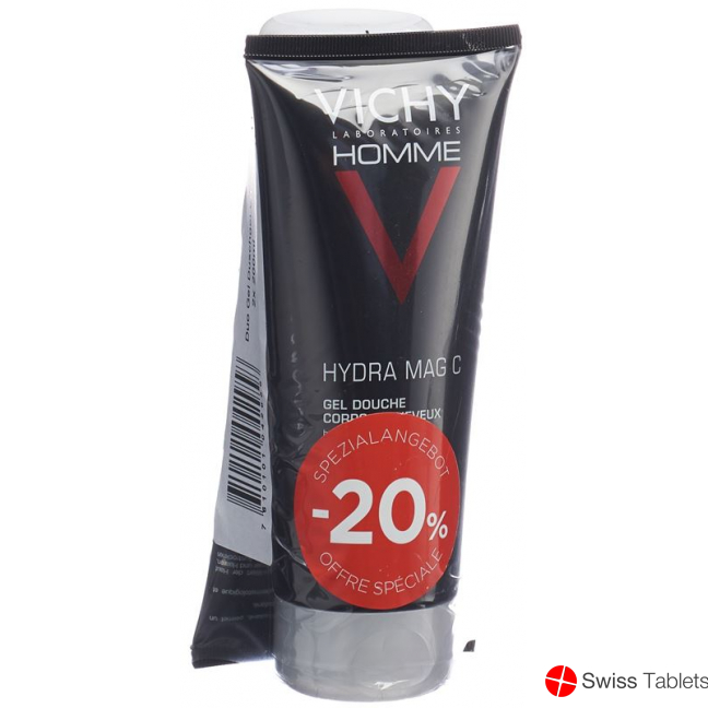 Vichy Homme Duo Shower Gel Hydra Mag C 2x 200ml buy online