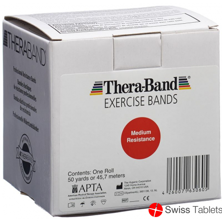 Theraband medium 45mx12.7cm red strong