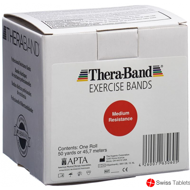 Theraband medium 45mx12.7cm red strong