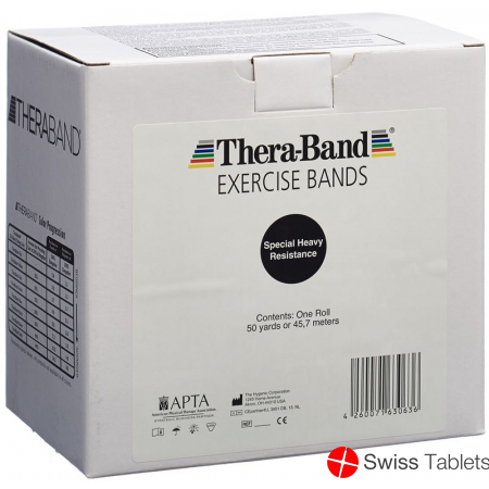 Theraband 45mx12.7cm black special strong
