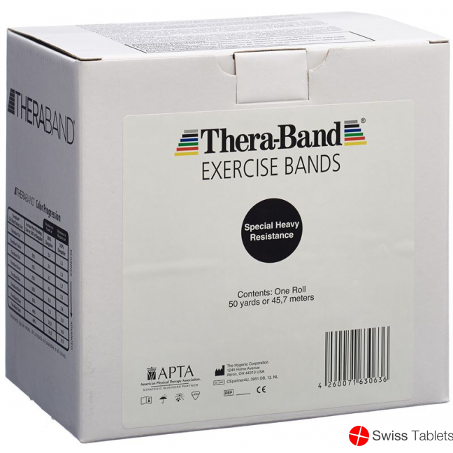 Theraband 45mx12.7cm black special strong
