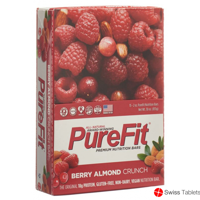 PureFit Protein Bar Berry 100 % Vegan 15 x 57 g