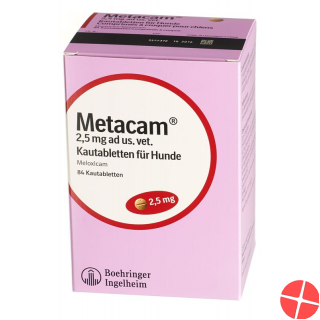 Metacam Hunde Kautabletten 2.5mg Ad Us Vet. 84 Stück