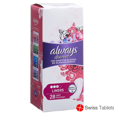 always Discreet incontinence liner 28 pieces
