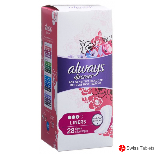 always Discreet incontinence liner 28 pieces