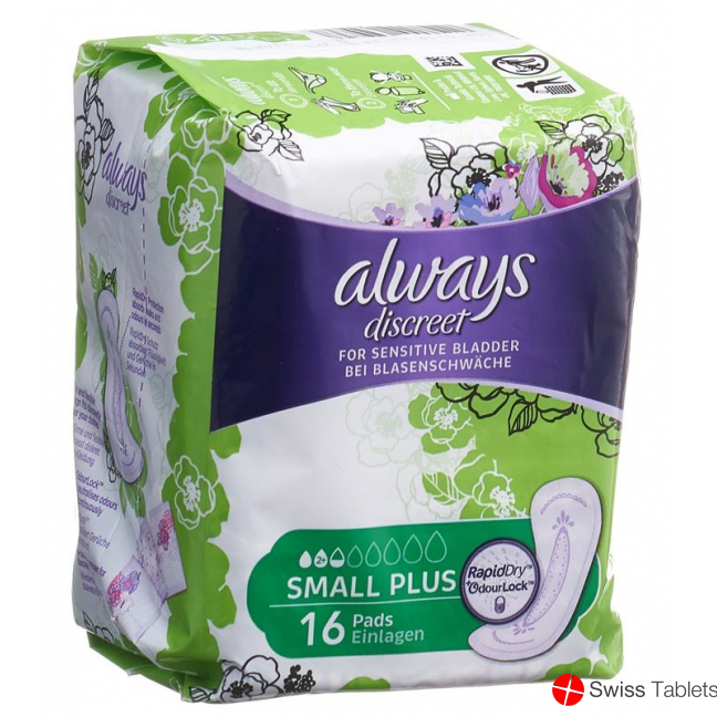 always Discreet incontinence Small Plus 16 pcs