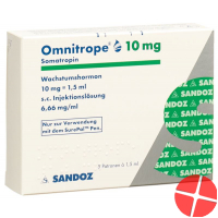 Omnitrope cartridge for SurePal Inj Lös 10 mg / 1.5ml 5 pcs