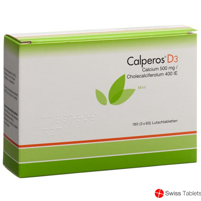 Calperos D3 Lutschtabl mint Ds 180 pcs