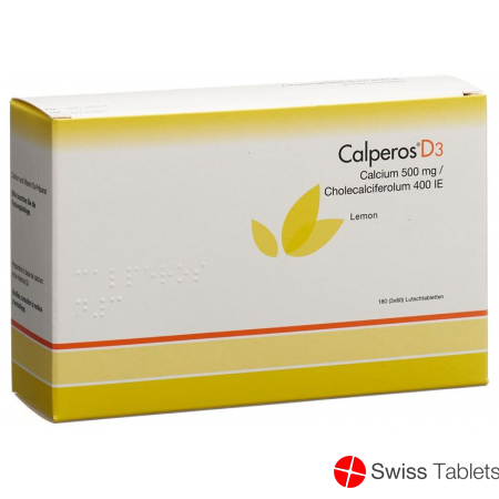 Calperos D3 Lutschtabl lemon Ds 180 pcs