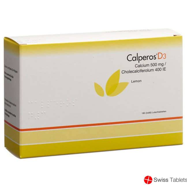 Calperos D3 Lutschtabl lemon Ds 180 pcs