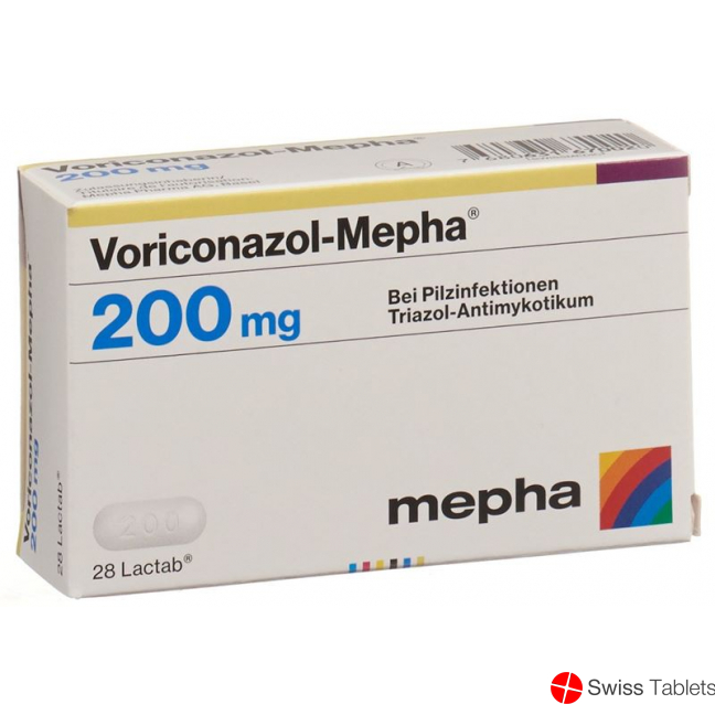Voriconazole Mepha Lactab 200 mg 28 pcs