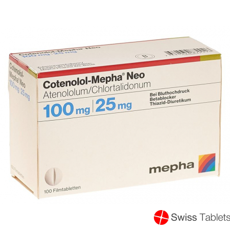 Cotenolol-Mepha Neo Filmtabl 100/25 100 pcs