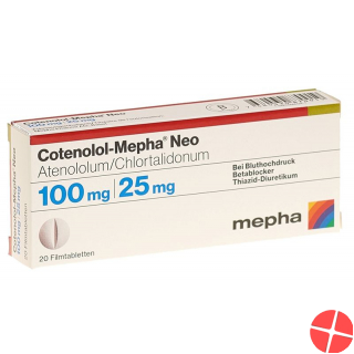 Cotenolol-Mepha Neo Filmtabl 100/25 20 pcs