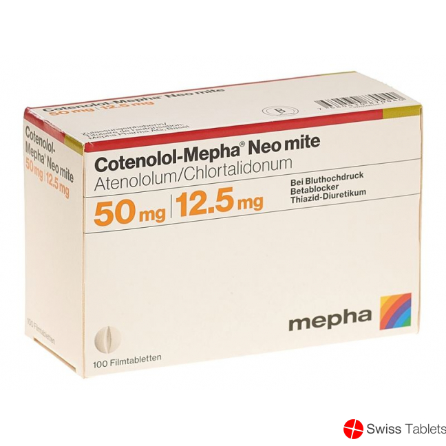 Cotenolol-Mepha mite Neo Filmtabl 50 / 12.5 100 pcs
