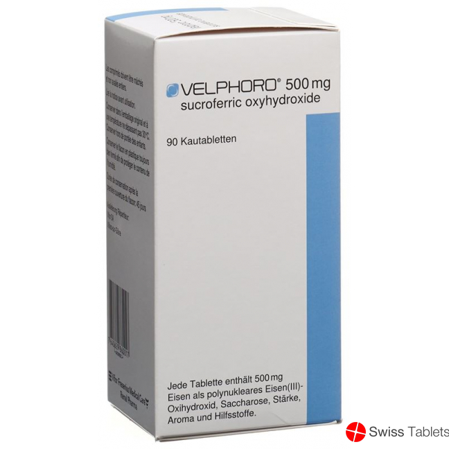 Velphoro Kautabl 500 mg Fl 90 pcs