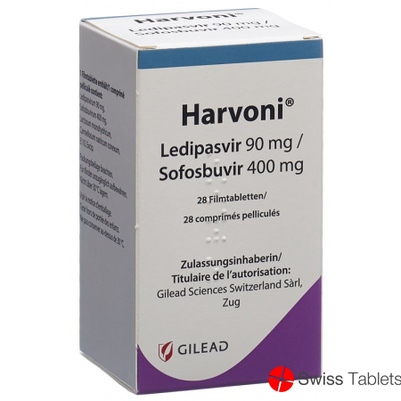 Harvoni Filmtabl Fl 28 pcs Harvoni Filmtabl Fl 28 pcs