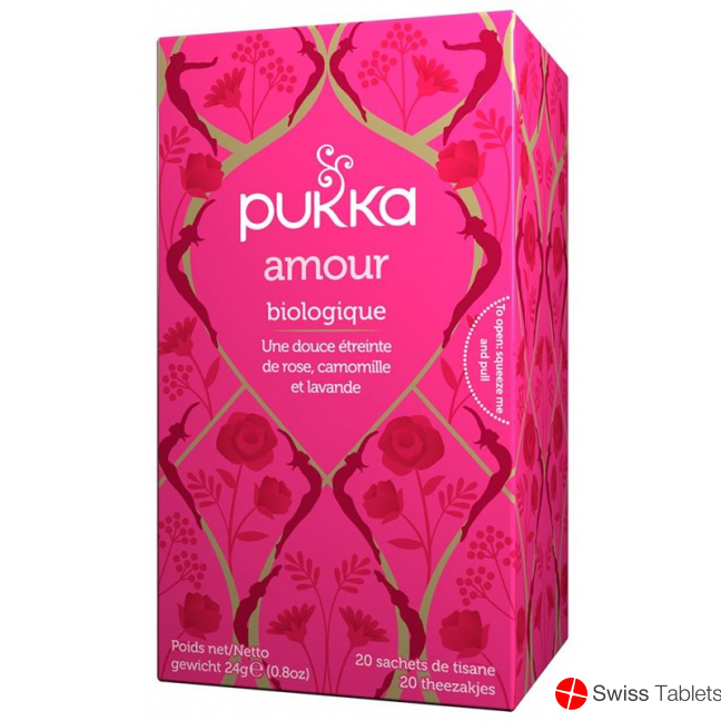 Pukka Amour Thé Bio Btl 20 pcs
