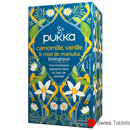 Pukka Camomille vanilla & Miel de Manuka Thé bio Btl 20 pcs