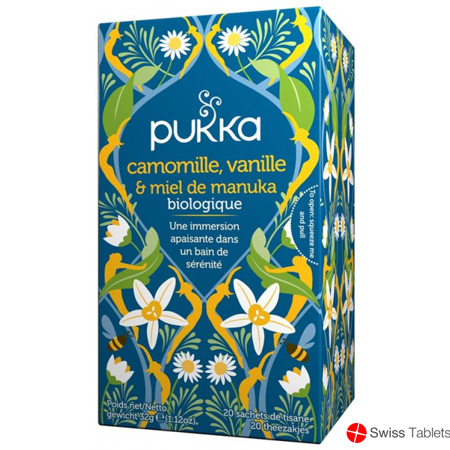 Pukka Camomille vanilla & Miel de Manuka Thé bio Btl 20 pcs