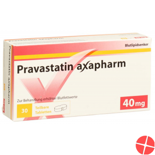 Pravastatin Axapharm tablets 40 mg (divided) 30 pcs