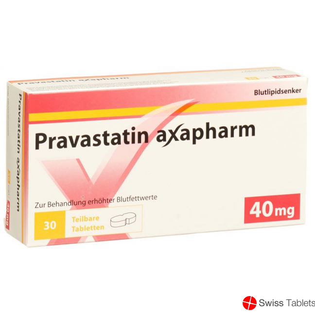 Pravastatin Axapharm tablets 40 mg (divided) 30 pcs