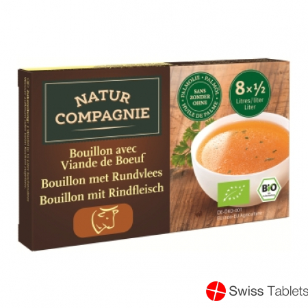 Natur Compagnie Bouillon Rindfleis Bio 8 Wuerf 96 buy online