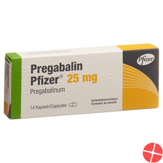 Pregabalin Pfizer Kaps 25 mg 14 pcs