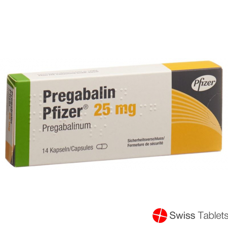Pregabalin Pfizer Kaps 25 mg 14 pcs