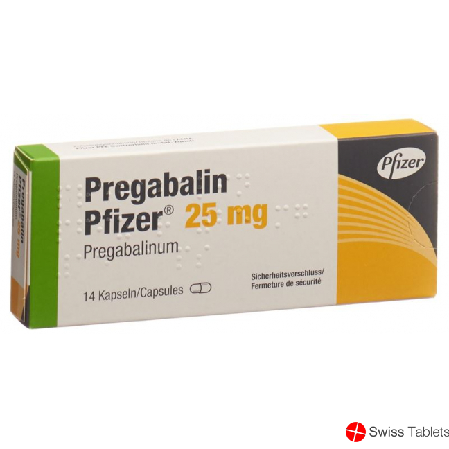 Pregabalin Pfizer Kaps 25 mg 14 pcs