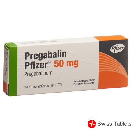 Pregabalin Pfizer Kaps 50 mg 14 pcs