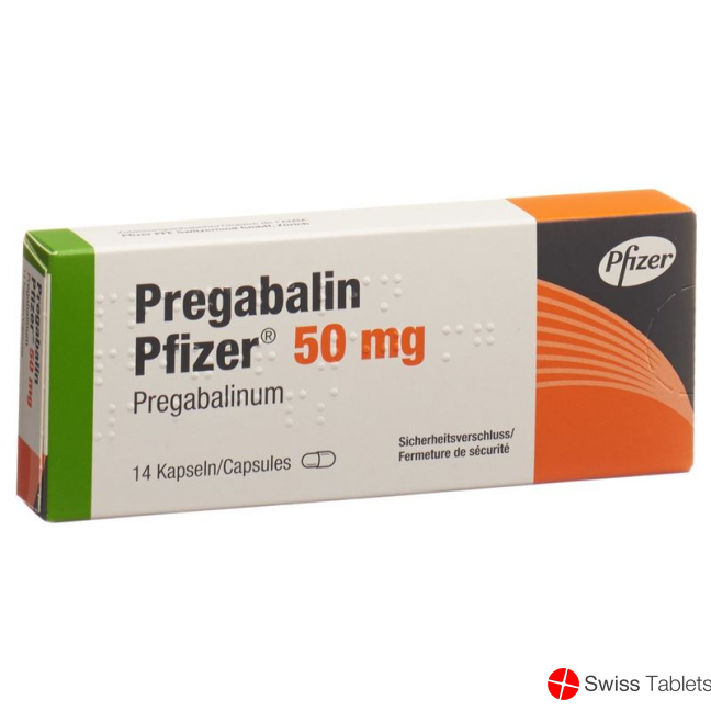 Pregabalin Pfizer Kaps 50 mg 14 pcs