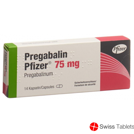 Pregabalin Pfizer Kaps 75 mg 14 pcs