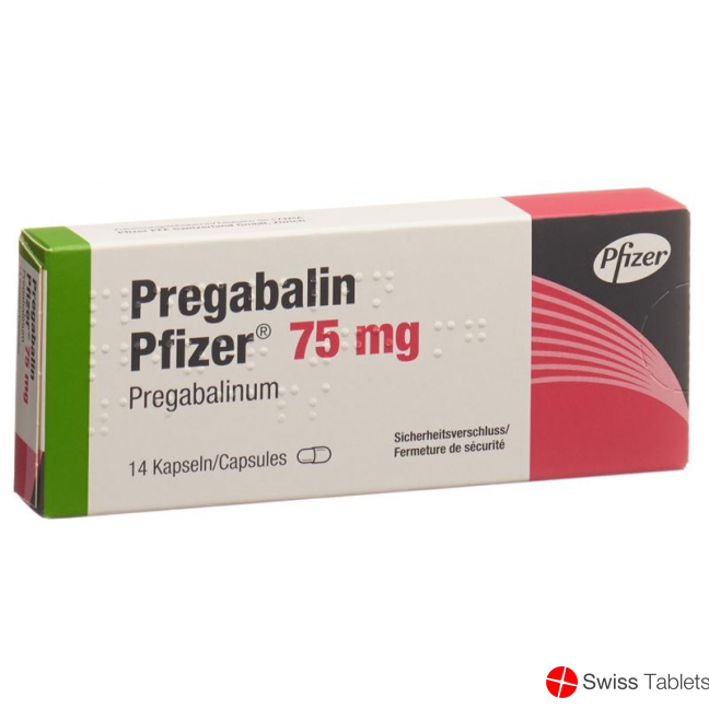 Pregabalin Pfizer Kaps 75 mg 14 pcs