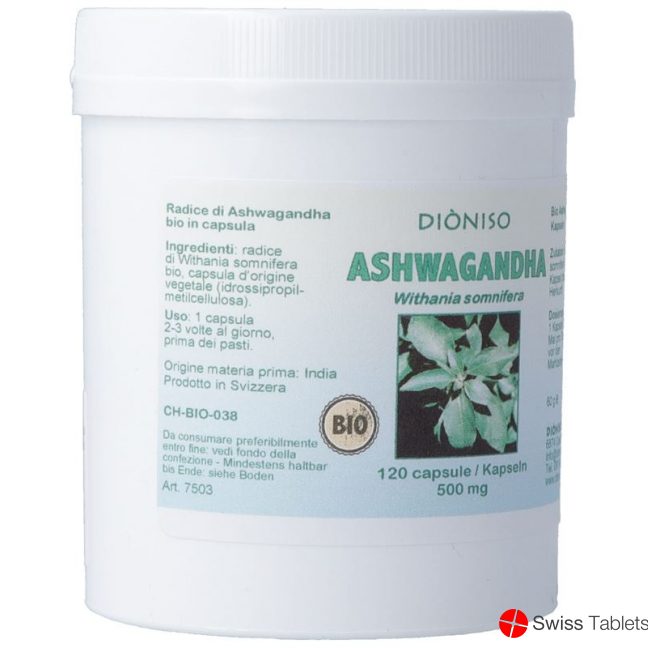 Dioniso Ashwagandha Kapseln Dose 120 Stück buy online