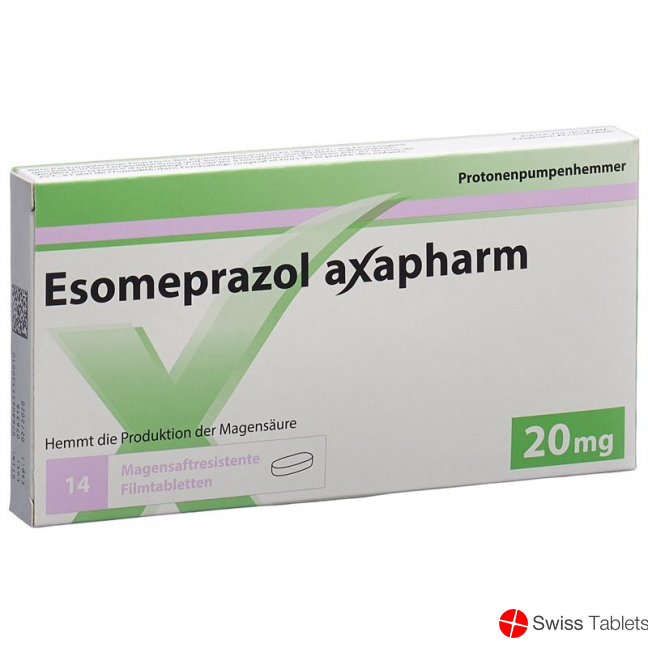 Esomeprazole Axapharm Filmtabl 20 mg 14 pcs