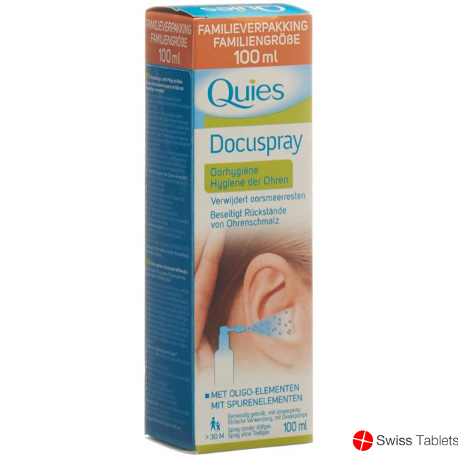 Quies Docuspray hygiene of the ears 100 ml