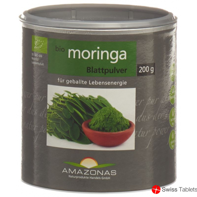AMAZON moringa leaf powder organic 100% pure 200 g