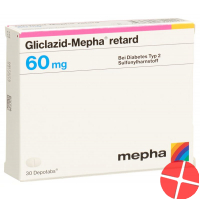 Gliclazid Mepha Retard Depotabs 60mg 30 Stück Gliclazid Mepha Retard Depotabs 60mg 30 Stück