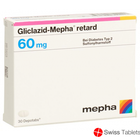 Gliclazid Mepha Retard Depotabs 60mg 30 Stück buy online