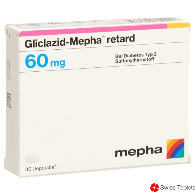 Gliclazid Mepha Retard Depotabs 60mg 30 Stück buy online