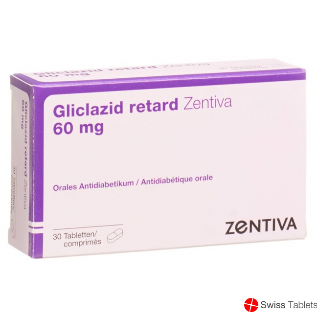 Gliclazide retard Zentiva Ret tbl 60 mg 30 pcs